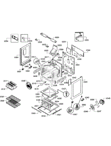 Cabinet Assembly parts for Bosch Range HGS5053UC/09 from AppliancePartsPros.com