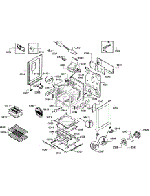 Cabinet Assembly parts for Bosch Range HGS5053UC/12 from AppliancePartsPros.com