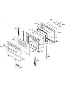 Door Assembly parts for Bosch Range HGS5053UC/12 from AppliancePartsPros.com
