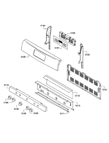 Control Panel parts for Bosch Range HGS5053UC/08 from AppliancePartsPros.com