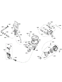 Pump parts for Bosch Dishwasher SHX33RF5UC/64 from AppliancePartsPros.com