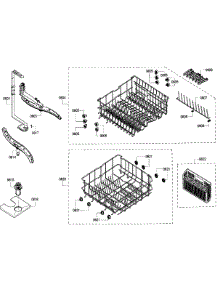 Racks parts for Bosch Dishwasher SHX33RF5UC/64 from AppliancePartsPros.com
