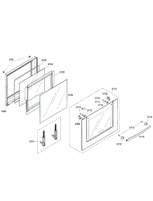 Door Assembly parts for Bosch Wall Oven HBL5650UC/03 from AppliancePartsPros.com