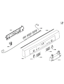 Front Panel parts for Bosch Dishwasher SHE6AP02UC/03 from AppliancePartsPros.com