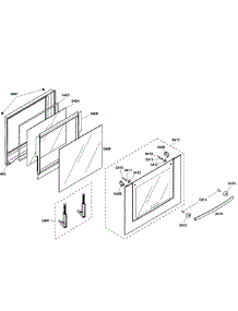 Door Assembly parts for Bosch Wall Oven HBL5450UC/02 from AppliancePartsPros.com