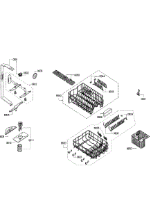 Racks parts for Bosch Dishwasher SPX5ES55UC/30 from AppliancePartsPros.com