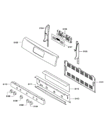 Control Panel parts for Bosch Range HGS5053UC/05 from AppliancePartsPros.com