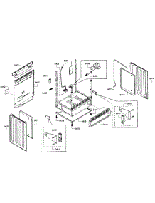 Cabinet Assembly parts for Bosch Range HGS7052UC/07 from AppliancePartsPros.com