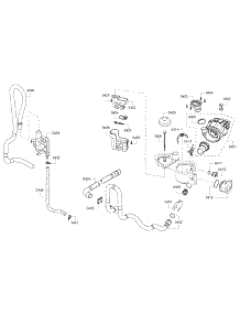 Pump Asy parts for Bosch Dishwasher SHE4AP06UC/05 from AppliancePartsPros.com
