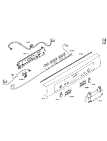 Front Panel parts for Bosch Dishwasher SHE6AP02UC/02 from AppliancePartsPros.com