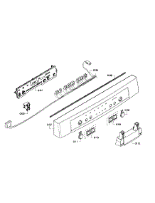 Control Panel parts for Bosch Dishwasher SHE4AP06UC/03 from AppliancePartsPros.com