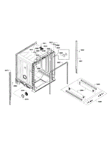 Cabinet Assembly parts for Bosch Dishwasher SHE4AP06UC/03 from AppliancePartsPros.com