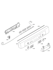 Control Panel parts for Bosch Dishwasher SHE4AP02UC/03 from AppliancePartsPros.com