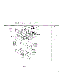 Fascia Panel parts for Bosch Wall Oven HBN442AUC/01 from AppliancePartsPros.com