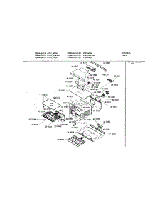 Cavity parts for Bosch Wall Oven HBN442AUC/01 from AppliancePartsPros.com