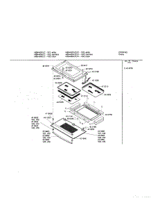 Door parts for Bosch Wall Oven HBN442AUC/01 from AppliancePartsPros.com