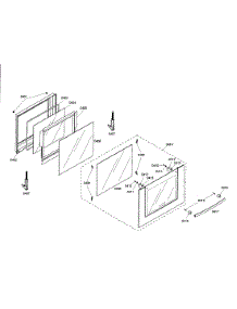 Door parts for Bosch Wall Oven HBL3350UC/01 from AppliancePartsPros.com