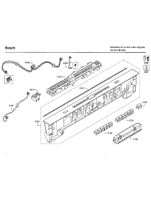 Control Panel parts for Bosch Dishwasher SHXM65W55N/01 from AppliancePartsPros.com