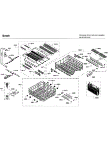 Rack parts for Bosch Dishwasher SHXM65W55N/01 from AppliancePartsPros.com