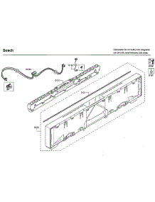 Control Panel parts for Bosch Dishwasher SHVM98W73N/01 from AppliancePartsPros.com