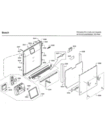 Door parts for Bosch Dishwasher SHVM98W73N/01 from AppliancePartsPros.com