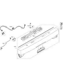 Control Panel parts for Bosch Dishwasher SHS5AVF2UC/22 from AppliancePartsPros.com