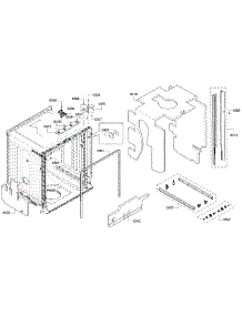 Cabinet parts for Bosch Dishwasher SHS5AVF2UC/22 from AppliancePartsPros.com