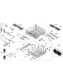 Racks parts for Bosch Dishwasher SHS5AVF2UC/22 from AppliancePartsPros.com