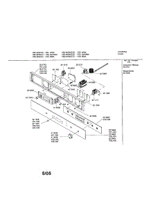 Fascia Panel parts for Bosch Wall Oven HBL442AUC/01 from AppliancePartsPros.com