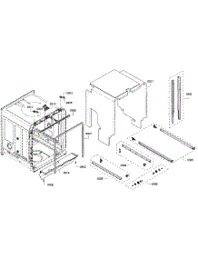 Cabinet parts for Bosch Dishwasher SHP68T55UC/07 from AppliancePartsPros.com