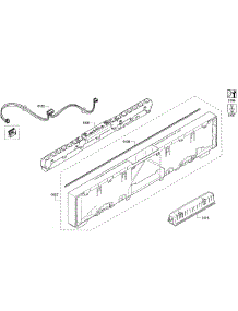 Control Panel parts for Bosch Dishwasher SHP7PT55UC/07 from AppliancePartsPros.com