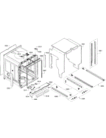 Cabinet parts for Bosch Dishwasher SHP7PT55UC/07 from AppliancePartsPros.com