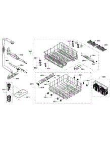 Baskets parts for Bosch Dishwasher SHX3AR76UC/22 from AppliancePartsPros.com