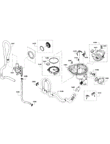 Pump Section parts for Bosch Dishwasher SHX5AV56UC/22 from AppliancePartsPros.com