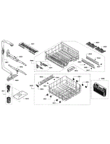Baskets parts for Bosch Dishwasher SHX5AV56UC/22 from AppliancePartsPros.com