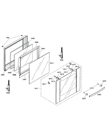 Upper Door parts for Bosch Wall Oven HBN3520UC/01 from AppliancePartsPros.com