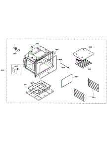 Lower Oven parts for Bosch Wall Oven HBN3520UC/01 from AppliancePartsPros.com