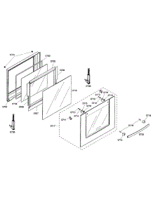 Lower Door parts for Bosch Wall Oven HBN3520UC/01 from AppliancePartsPros.com