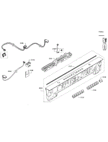 Control Panel parts for Bosch Dishwasher SHX5AV55UC/22 from AppliancePartsPros.com
