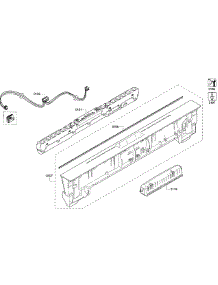 Control Panel parts for Bosch Dishwasher SHP68TL5UC/07 from AppliancePartsPros.com