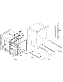 Cabinet parts for Bosch Dishwasher SHP65T52UC/07 from AppliancePartsPros.com