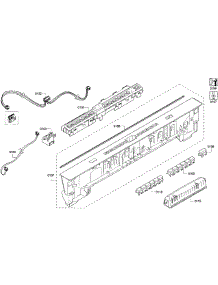 Control Panel parts for Bosch Dishwasher SHP65T56UC/07 from AppliancePartsPros.com