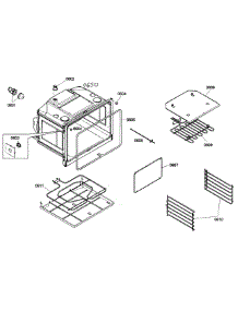 Lower Oven parts for Bosch Wall Oven HBN3520UC/02 from AppliancePartsPros.com