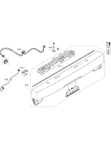 Control Panel parts for Bosch Dishwasher SHS5AV52UC/22 from AppliancePartsPros.com