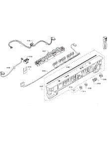 Control Panel parts for Bosch Dishwasher SHX3AR56UC/20 from AppliancePartsPros.com