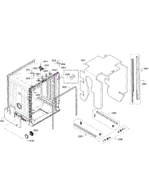 Cabinet parts for Bosch Dishwasher SHX3AR52UC/20 from AppliancePartsPros.com