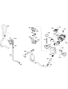 Pump Section parts for Bosch Dishwasher SHX3AR52UC/20 from AppliancePartsPros.com