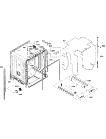 Cabinet parts for Bosch Dishwasher SHX6AP02UC/02 from AppliancePartsPros.com