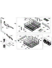 Baskets parts for Bosch Dishwasher SHX6AP02UC/02 from AppliancePartsPros.com