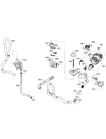Pump Section parts for Bosch Dishwasher SHX3AR52UC/18 from AppliancePartsPros.com